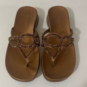Reaction Kenneth Cole Braided Tan Sandals